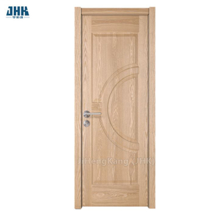Kommerzielle maßgeschneiderte Zimmertür aus massivem Holz mit Furnier für den Haupteingang (JHK-009-2)