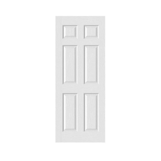 6 Panel-Kunststoff-Badezimmer-Design-UPVC-Tür