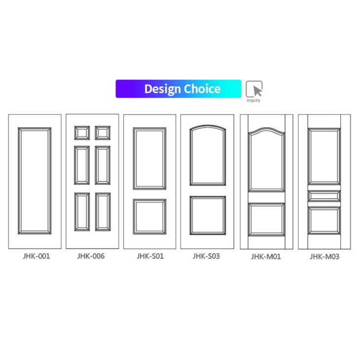 Tür aus geformtem Melamin-MDF-Panel-Design