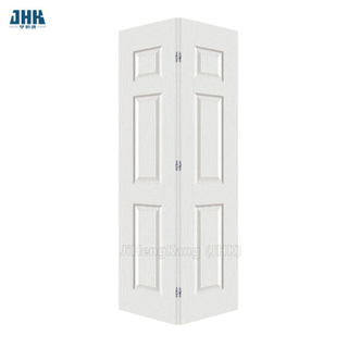 36 Zoll x 80 Zoll weiß lackierte, strukturierte MDF-Falttür aus Verbundwerkstoff für begehbaren Kleiderschrank